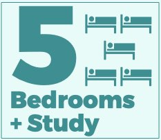 5 bedroom plus study 5 bedroom plus study